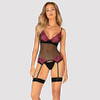 Top plus streng "Rosenty" med rosafarvet blonde