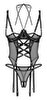 Korset "Dominna" inklusive bundløs G-streng