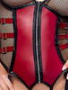 Bondage-body inklusive bløde armmanchetter