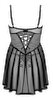 Babydoll plus string "Chemeris", transparent med effektfulde blonder