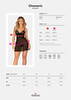 Babydoll plus string "Chemeris", transparent med effektfulde blonder