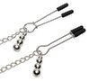 Halsbånd med brystvorteklemmer Halsband mit Nippelklemmen „Play Nice Satin Collar & Nipple Clamps“
