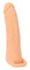 Penis sleeve "2in1 Extension + Masturbator" med testikelring