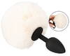 Analplug "fluffy tail size S" med kunstig pels-pompon