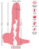 Dildo "3in1" også som penisforlænger og masturbator