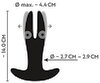 Anal vibrator med automatisk spredefunktion