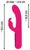 Rabbit-vibrator "Pink Sunset" med digitalt display