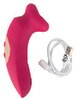 Lay-on Vibrator "Oral Fun" med sugemund & vibrerende tunge