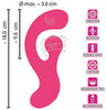 Rabbitvibrator "G-Spot" med roterende klitorisstimulator