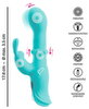 Rabbit Vibrator "ORIVEN" med bankende impulser & slide massagering