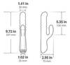 Rabbit vibrator "Velvo“ med WaveRoller-massageperler