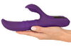Rabbit vibrator med 3 bevægelige massageringe