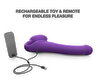 Strapless Strap-on "Vibrating Bendable" med 3 motorer