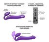 Strapless Strap-on "Vibrating Bendable" med 3 motorer