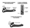 Strapless Strap-on "Vibrating Bendable" med 3 motorer