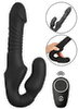 Strapless Strap-on "Thrusting Double Teaser RC" med stødfunktion