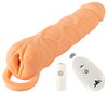 Vibrerende penishylster "2in1 Extension & Masturbator RC“ med testikelring