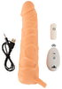Vibrerende penishylster "2in1 Extension & Masturbator RC“ med testikelring