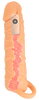 Vibrerende penishylster "2in1 Extension & Masturbator RC“ med testikelring