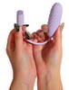 Vibrator-æg "Plume“ med fleksibel vibro-børste