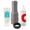 Masturbatorsæt »The V-Stroker Lucia« med penisring, glidecreme og legetøjsrenser, 4-delt