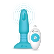 Anal plug "rimming" med vibration og rotation, radiofjernbetjening inkluderet