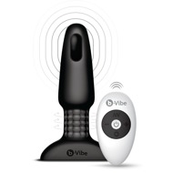 Anal plug "rimming" med vibration og rotation, radiofjernbetjening inkluderet