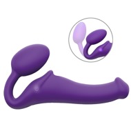 Strapless Strap-on "Vibrating Bendable" med 3 motorer