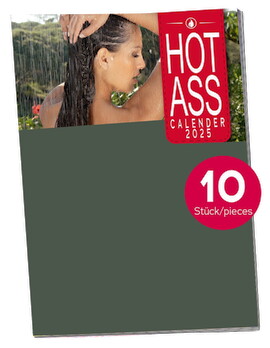 Pin-up-kalender Hot Ass 2024 - pakke med 10 stk.