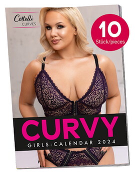 Pin-up-kalender Curvy Girls 2024 - Pakke med 10 stk.