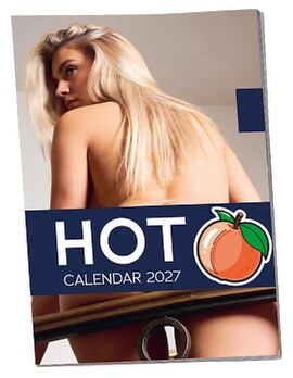 Hovedbillede af Pin-up-kalender "Hot Ass 2027" i farver og i stort format