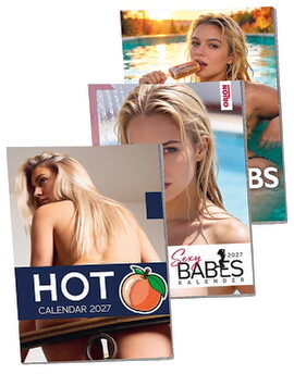 Hovedbillede af Pin-up-kalender 2027 i et sæt med 3 stk.