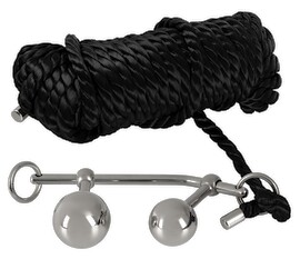 Vaginal-/analplugs Bondage Plugs med 10 m reb plus 10 meter bondagereb