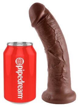 Hovedbillede af Dildo, 20 cm, med sugekop, Strap-on-kompatibel