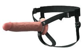 Hovedbillede af Penishylster "Hollow Silicone Strap-on” med harness