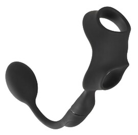 Hovedbillede af Penis-/testikelring Cock Ring with RC Butt Plug med vibro-analplug, trådløs fjernbetjening