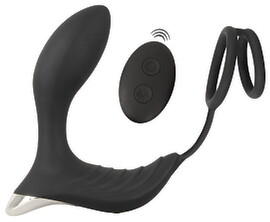 Prostata vibrator med penisring
