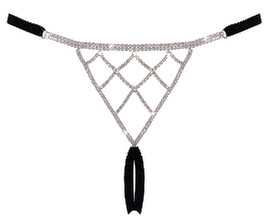 Hovedbillede af Skridtfri G-string med rhinsten