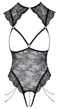 Hovedbillede af Åben body lavet af blonder og fløjl