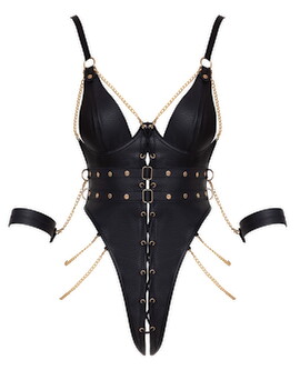 Hovedbillede af Bondage-body inklusive bløde armmanchetter