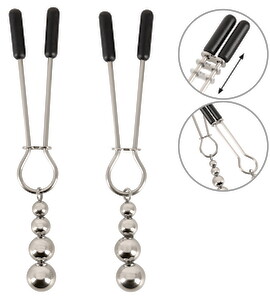 Hovedbillede af Brystvorteklemmer med kuglesmykke