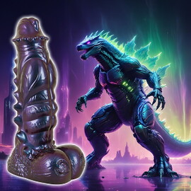 Hovedbillede af Dildo "Tech-Zilla Bang" med sugekop