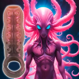 Hovedbillede af Penishylster "Tentacle Sleeve” i et stimulerende design
