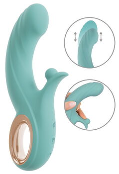Stødvibrator med kugle-klitorisvibrator