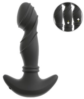 Hovedbillede af Prostata-vibrator med rimming-massageringe