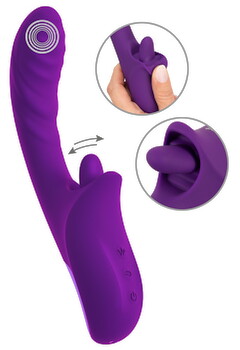 Hovedbillede af Vibrator "be Naughty" med tunge-klitorisstimulator
