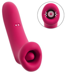 Hovedbillede af Lay-on Vibrator "Oral Fun" med sugemund & vibrerende tunge