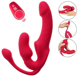 Hovedbillede af Strapless Strap-on "Triple Teaser RC" mit 3-facher Vibration