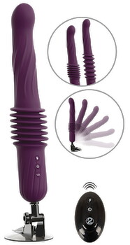 Hovedbillede af Stødvibrator "RC Warming Fucking Machine" med aftagelig sugekop