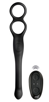 Analvibrator The Vibe med penis- og testikelring, multi-fleksibel